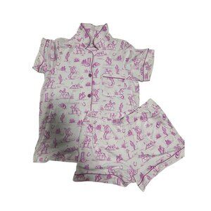 Bedhead Pink Cowgirl Rodeo Two-Piece Pajama Set Medium Nwot